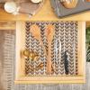 imageDII Fridge ampamp Shelf Liner Collection NonAdhesive Cut to fit Machine Washable 12x20 Aqua Dahlia 2 PieceMushroom Herringbone