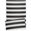 imageDII Outdoor Rug Collection Reversible Woven Polypropylene Plastic Straw Mat 3x6Feet Black ampamp White
