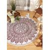 imageDII Outdoor Rugs Collection Reversible Woven 5 Round BlackBerry SunflowerBlackberry Sunflower