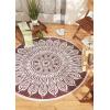 imageDII Outdoor Rugs Collection Reversible Woven 5 Round BlackBerry SunflowerBlackberry Sunflower