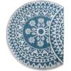 imageDII Outdoor Rugs Collection Reversible Woven 5 Round BlackBerry SunflowerBlue Floral