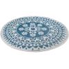 imageDII Outdoor Rugs Collection Reversible Woven 5 Round BlackBerry SunflowerBlue Floral