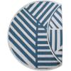 imageDII Outdoor Rugs Collection Reversible Woven 5 Round BlackBerry SunflowerBlue Geometric