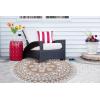 imageDII Outdoor Rugs Collection Reversible Woven 5 Round BlackBerry SunflowerTaupe Floral