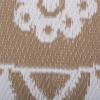 imageDII Outdoor Rugs Collection Reversible Woven 5 Round BlackBerry SunflowerTaupe Floral