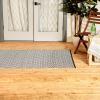 imageDII Reversible IndoorOutdoor Diamond Woven Rug 4x6 French BlueBlack