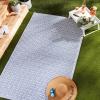imageDII Reversible IndoorOutdoor Diamond Woven Rug 4x6 French BlueFrench Blue