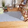imageDII Reversible IndoorOutdoor Diamond Woven Rug 4x6 French BlueFrench Blue