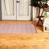 imageDII Reversible IndoorOutdoor Diamond Woven Rug 4x6 French BlueRust