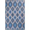 imageDII Reversible IndoorOutdoor Ikat Woven Rug 4x6 Blue