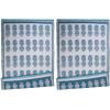 imageDII Reversible IndoorOutdoor Pineapple Woven Rug 4 x 6 BlueBlue