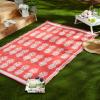 imageDII Reversible IndoorOutdoor Pineapple Woven Rug 4 x 6 BlueCoral