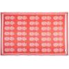 imageDII Reversible IndoorOutdoor Pineapple Woven Rug 4 x 6 BlueCoral