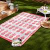 imageDII Reversible IndoorOutdoor Pineapple Woven Rug 4 x 6 BlueCoral
