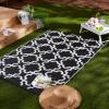 imageDII Reversible Outdoor Lattice Woven Rug 4x6 Ft Black