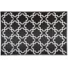 imageDII Reversible Outdoor Lattice Woven Rug 4x6 Ft Black