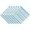 imageDII Summer Stripe Outdoor Tabletop Collection Multiuse Machine Washable Napkin Set 20x20 SunsetBeach House