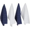 imageDII Basic Chef Collection Assorted Terry Kitchen Towel Set Dishcloth Set Gray 6 PieceFrench Blue