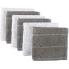 imageDII Basic Chef Collection Assorted Terry Kitchen Towel Set Dishcloth Set Gray 6 PieceGray