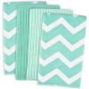 imageDII Cleaning Collection MultiPurpose Microfiber Aqua Chevron Dishtowel SetAqua Chevron