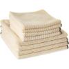 imageDII Cleaning Collection Soft Highly Absorbent Microfiber Dishcloth and Dishtowel Set Natural 8 Count