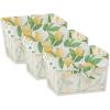 imageDII Farmhouse Chicken Wire Storage Baskets with Liner Small Vintage Grey 9x7x6quot 3 PieceAntique Lemon Print