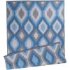 imageDII Reversible IndoorOutdoor Ikat Woven Rug 4x6 Blue
