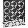 imageDII Reversible Outdoor Lattice Woven Rug 4x6 Ft Black