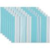 imageDII Summer Stripe Outdoor Tabletop Collection Multiuse Machine Washable Napkin Set 20x20 SunsetBeach House
