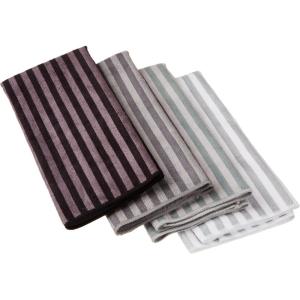 imageDII Cleaning Collection MultiPurpose Microfiber Aqua Chevron Dishtowel SetGray Stripes