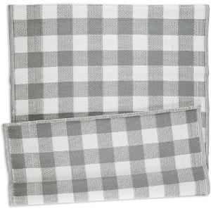 imageDII Outdoor Rugs Collection Reversible Buffalo Check 4x6 French BlueGray  White