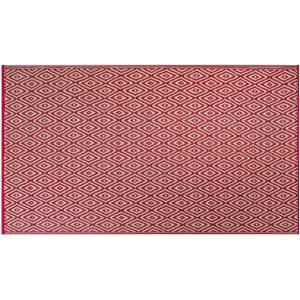 imageDII Reversible IndoorOutdoor Diamond Woven Rug 4x6 French BlueRust