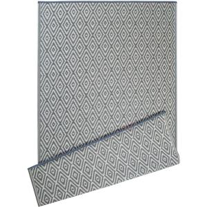imageDII Reversible IndoorOutdoor Diamond Woven Rug 4x6 Gray