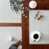imageDII EcoFriendly Fine Ribbed Collection Placemat Set 13x19 French BlueArtichoke