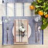 imageDII EcoFriendly Fine Ribbed Collection Placemat Set 13x19 French BlueFrench Blue