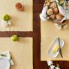 imageDII EcoFriendly Fine Ribbed Collection Placemat Set 13x19 French BlueHoney Gold