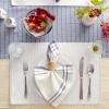 imageDII EcoFriendly Fine Ribbed Collection Placemat Set 13x19 French BlueLight Gray