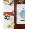 imageDII EcoFriendly Fine Ribbed Collection Placemat Set 13x19 French BlueLight Gray