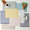 imageDII EcoFriendly Fine Ribbed Collection Placemat Set 13x19 French BlueMineral