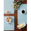 imageDII EcoFriendly Fine Ribbed Collection Placemat Set 13x19 French BlueStorm Blue