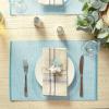 imageDII EcoFriendly Fine Ribbed Collection Placemat Set 13x19 French BlueStorm Blue