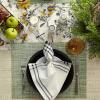 imageDII PVC Tabletop Collection Placemat Set Rectangle 13x1725 Gray 6 PieceFig Green