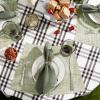 imageDII PVC Tabletop Collection Placemat Set Rectangle 13x1725 Gray 6 PieceFig Green