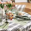 imageDII PVC Tabletop Collection Placemat Set Rectangle 13x1725 Gray 6 PieceFig Green