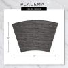 imageDII PVC Tabletop Collection Placemat Set Rectangle 13x1725 Gray 6 PieceGray