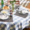 imageDII PVC Tabletop Collection Placemat Set Rectangle 13x1725 Gray 6 PieceGray