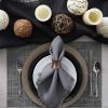imageDII PVC Tabletop Collection Placemat Set Rectangle 13x1725 Gray 6 PieceGray