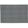 imageDII PVC Tabletop Collection Placemat Set Rectangle 13x1725 Gray 6 PieceOcean Blue Stripe