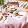 imageDII PVC Tabletop Collection Placemat Set Rectangle 13x1725 Gray 6 PieceOffwhite