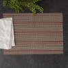 imageDII PVC Tabletop Collection Placemat Set Rectangle 13x1725 Gray 6 PieceTango Red